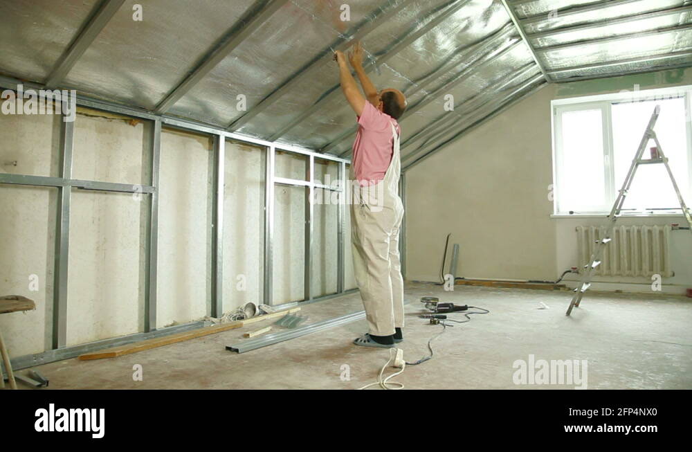 Installing drywall Stock Videos & Footage HD and 4K Video Clips Alamy