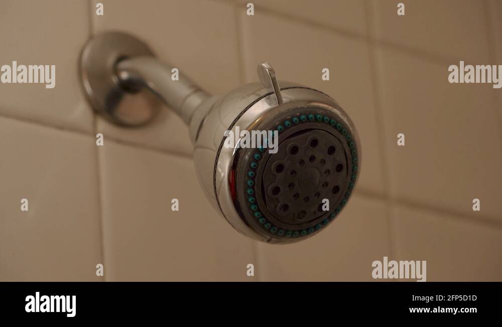 Water coming out of shower head Stock Videos & Footage HD and 4K
