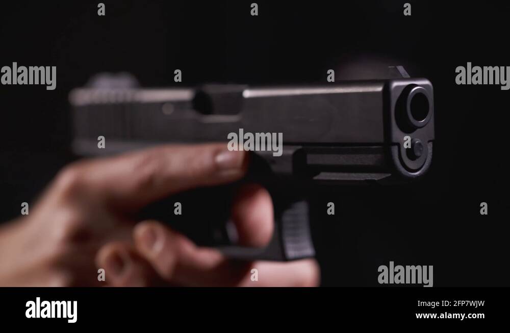 Female hand holding gun isolated Stock Videos & Footage - HD and 4K ...