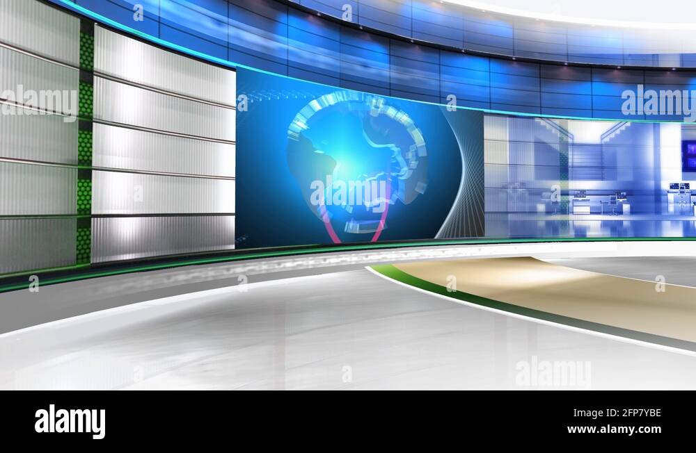 3D Virtual Studio Set Background Stock Video Footage - Alamy