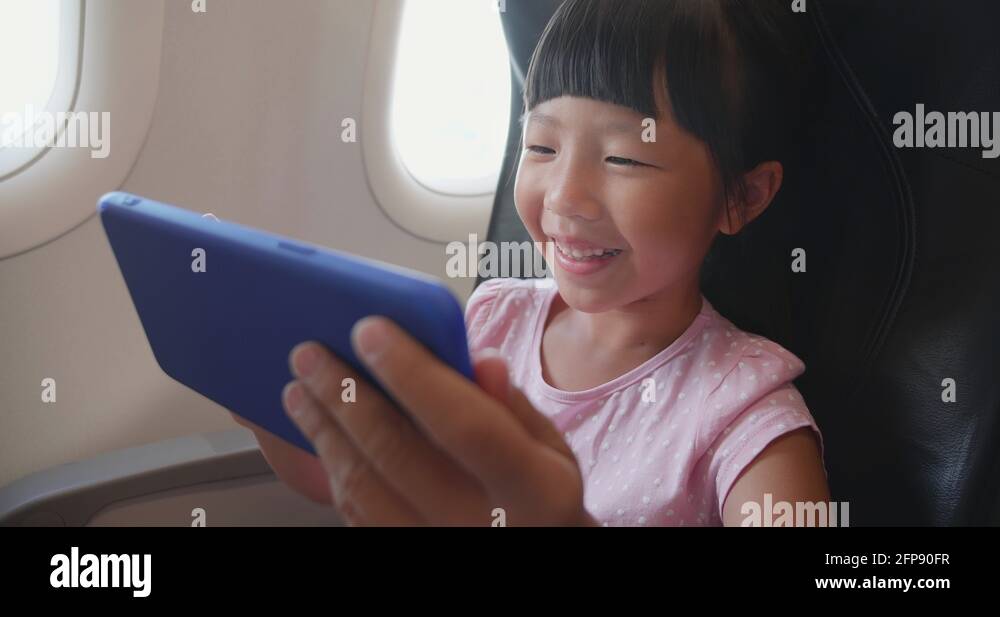 little girl watch video Stock Video Footage Alamy