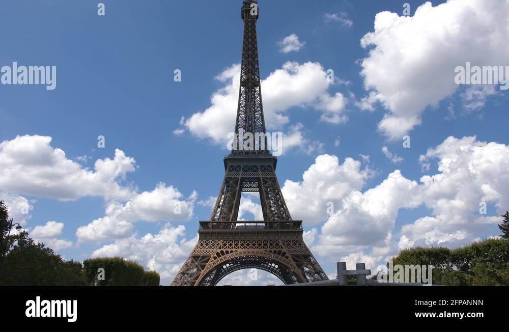 Eiffel tower behind fence Stock Videos & Footage HD and 4K Video