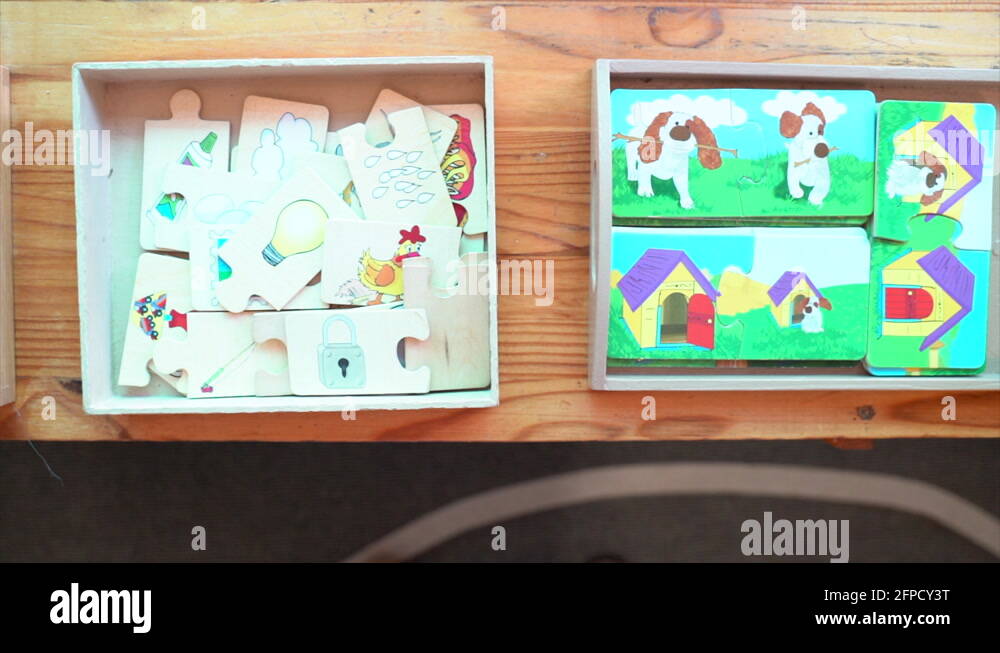 Children overhead puzzle Stock Videos & Footage HD and 4K Video Clips