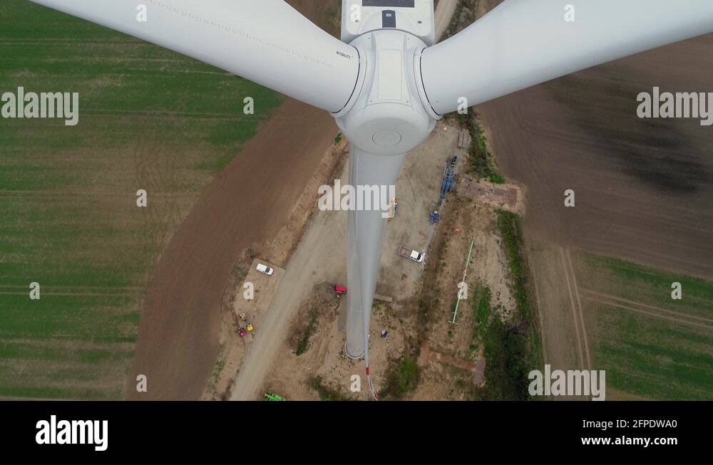 Wind turbine blades construction Stock Videos & Footage HD and 4K