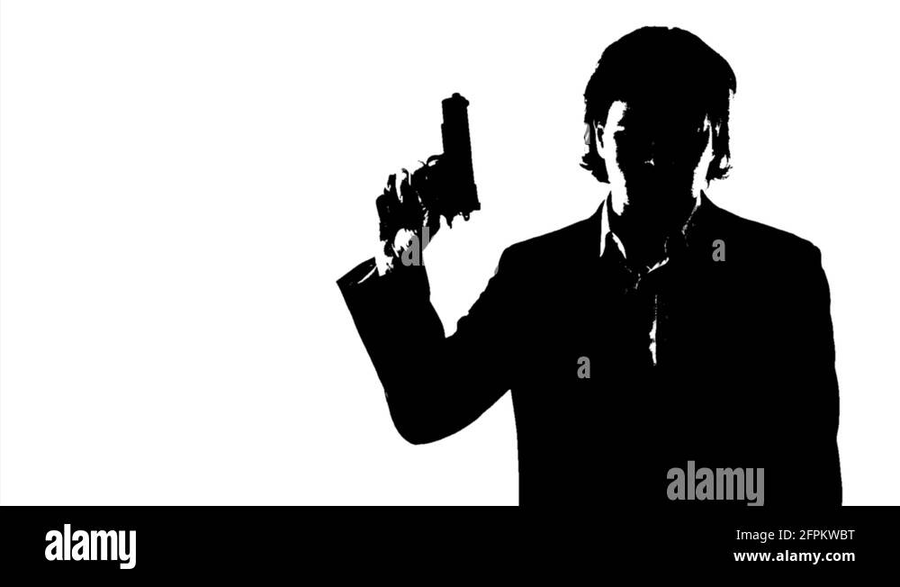 We noticed a man. Spy silhouette.