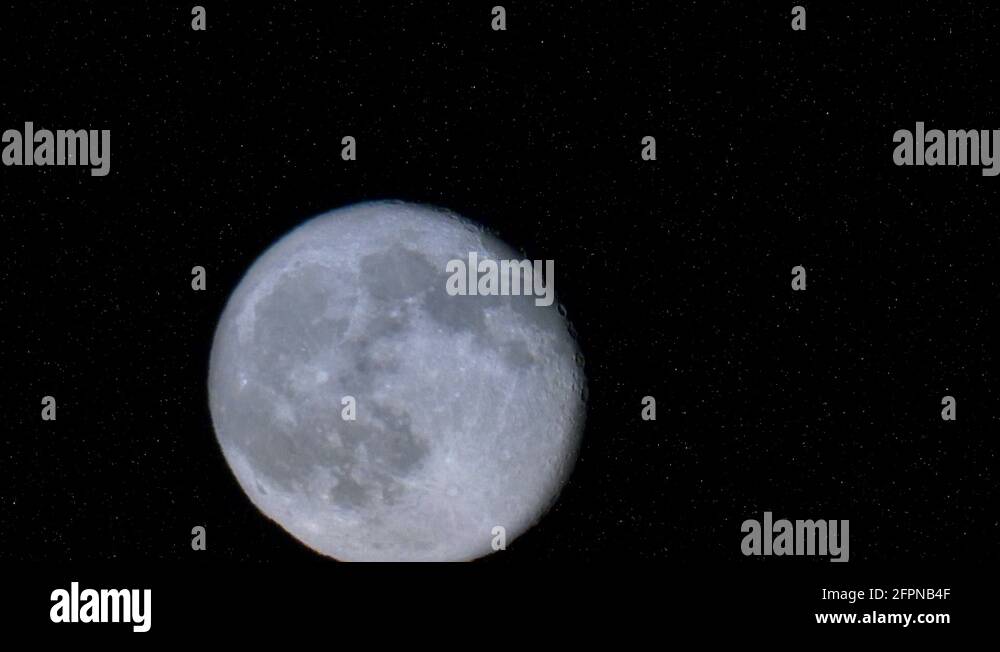 Real Full Moon in Night Sky Timelapse Stock Video Footage - Alamy