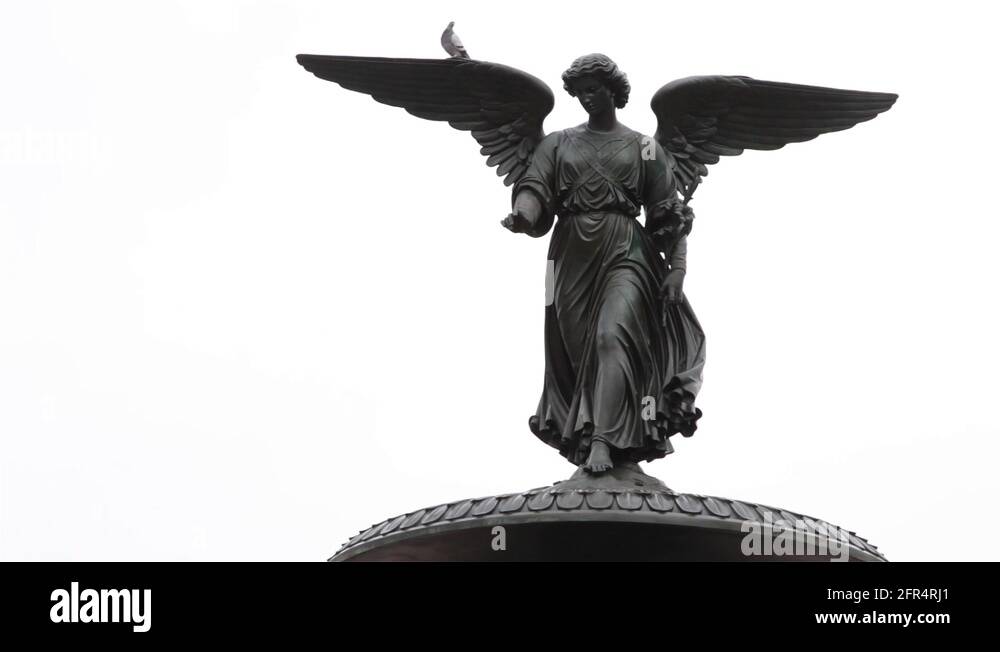 Central park angel statue Stock Videos & Footage HD and 4K Video