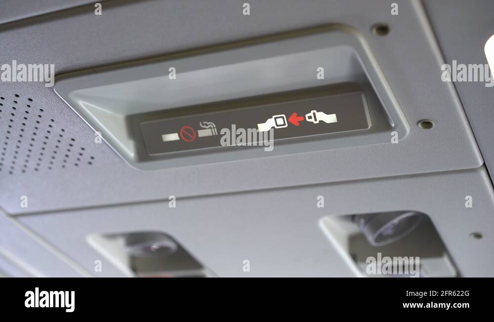 Airplane fasten your seat belts Stock Videos & Footage HD and 4K