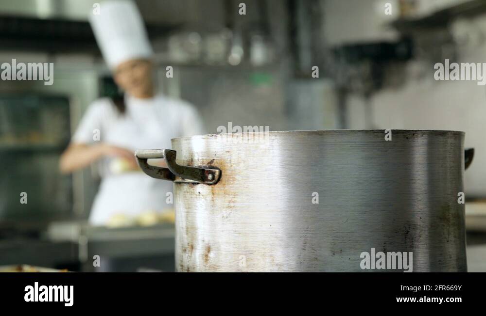 Pot of boiling water with girl Stock Videos & Footage HD and 4K Video