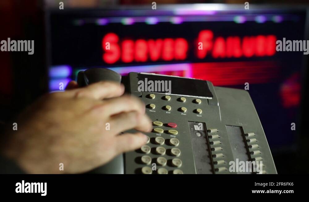 frantic technology failure phone server error Stock Video Footage Alamy