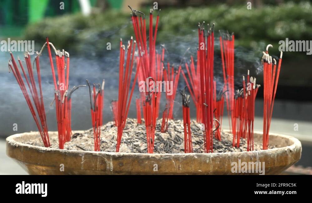 Religious incense sticks Stock Videos & Footage HD and 4K Video Clips