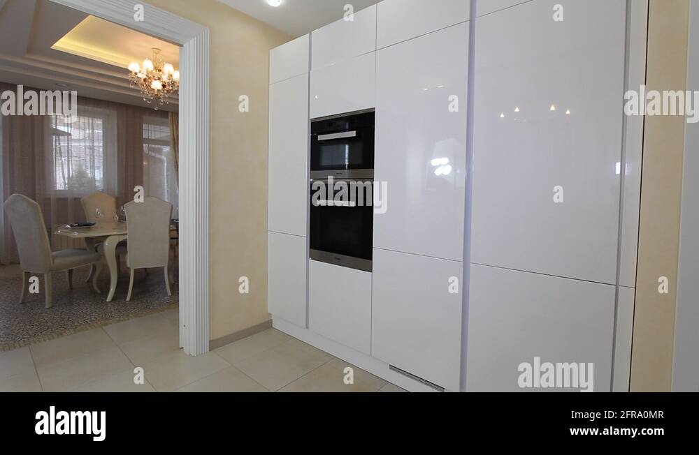Image showcasing Luxury apartment modern kitchen interior Stock Videos & Footage - HD ...