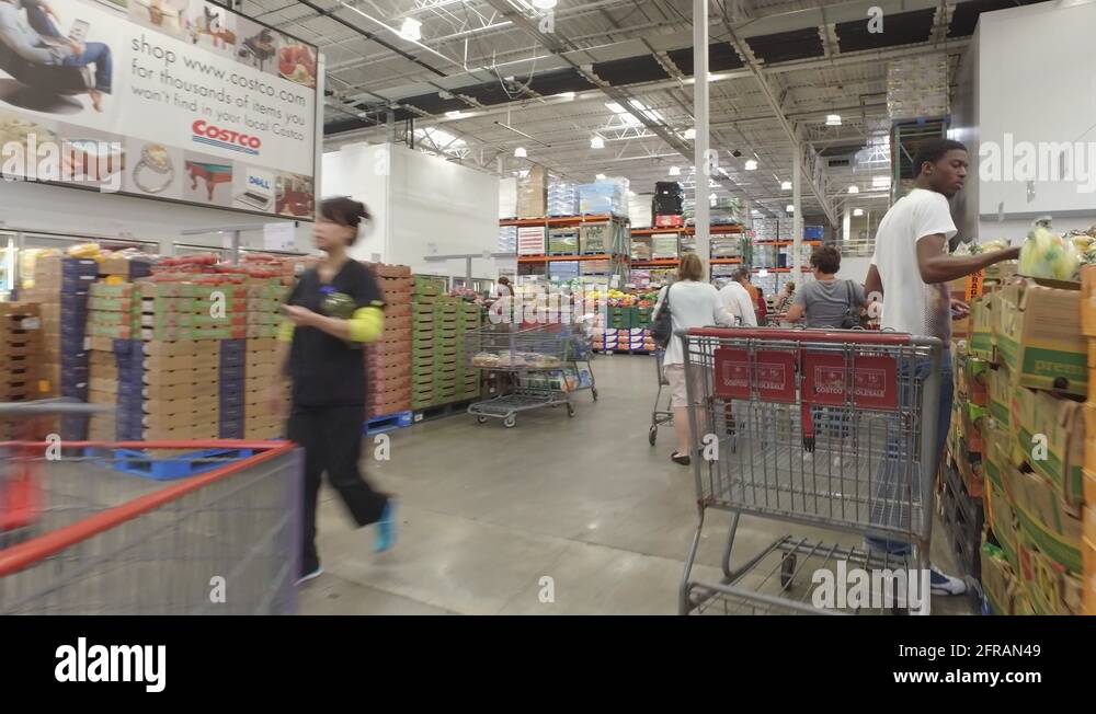 Costco fruits and vegetables Stock Video Footage Alamy