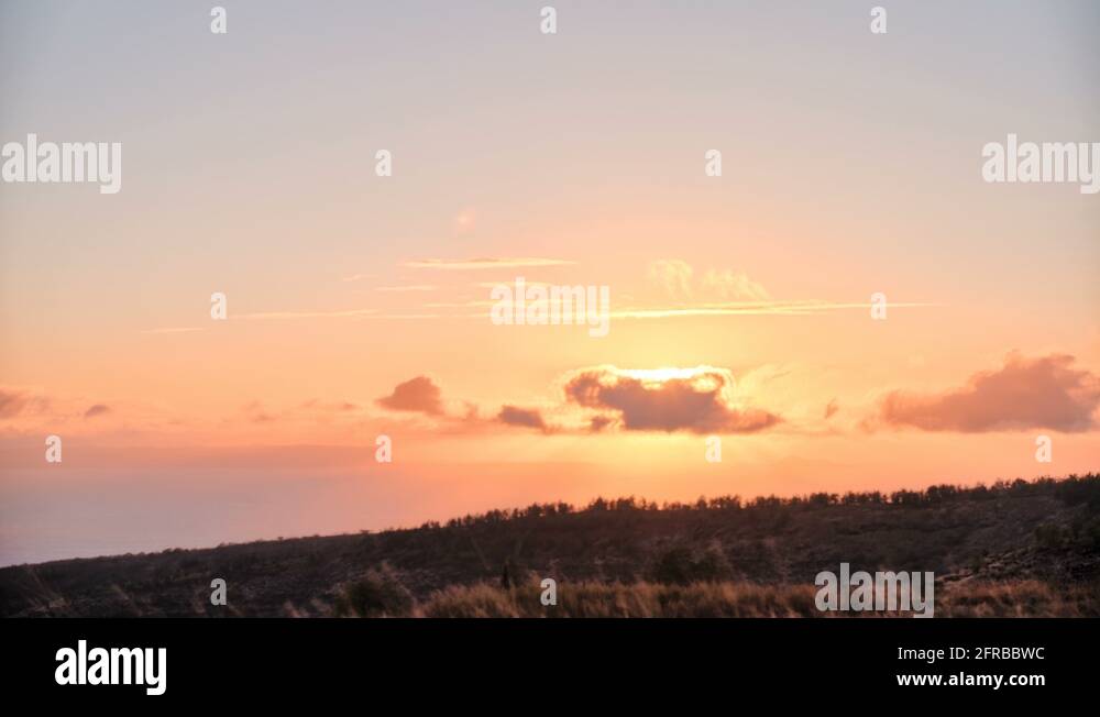 Kauai Sunset Time Lapse at Waimea with Niihau, forbidden Hawaiian