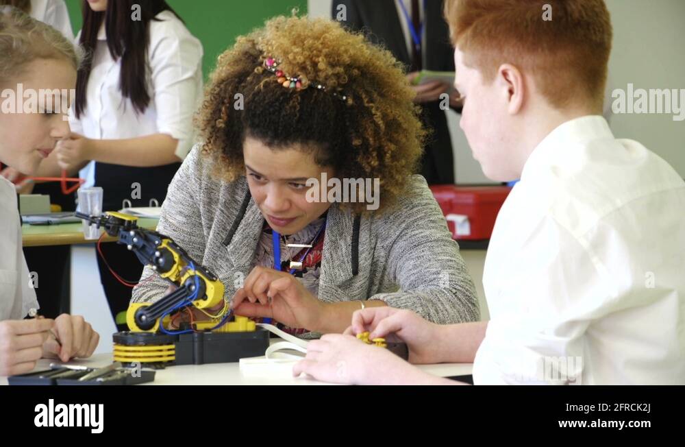 Students building robotic arm Stock Videos & Footage - HD and 4K Video ...