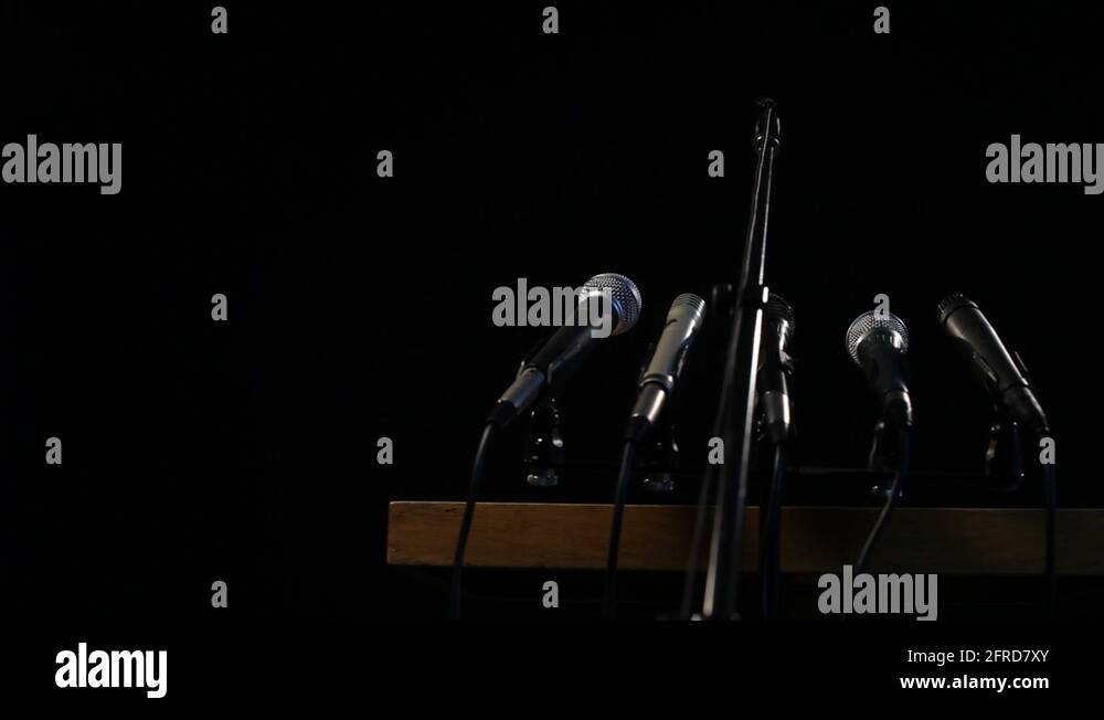 Podium microphone stage Stock Videos & Footage - HD and 4K Video Clips