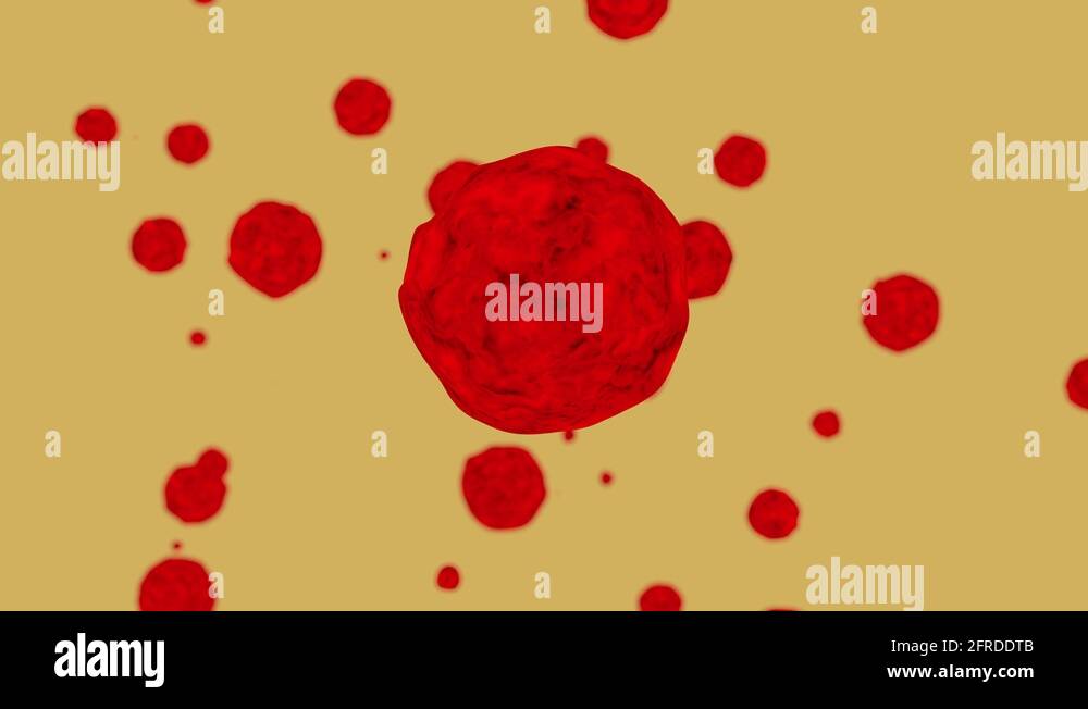 Illustration of human cells, high definition microbiology, viruses