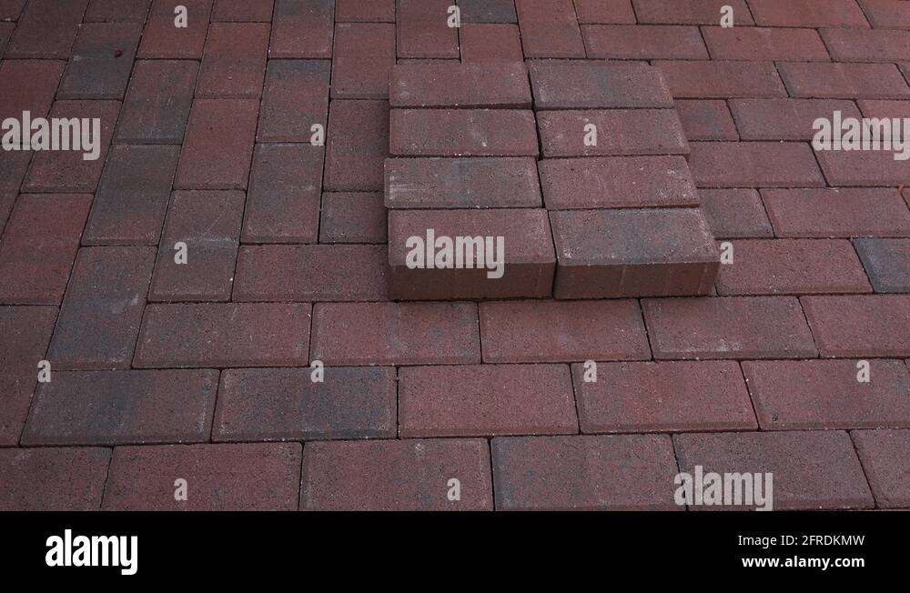 4K Stacking Pavers Appear One By One Stock Video Footage Alamy