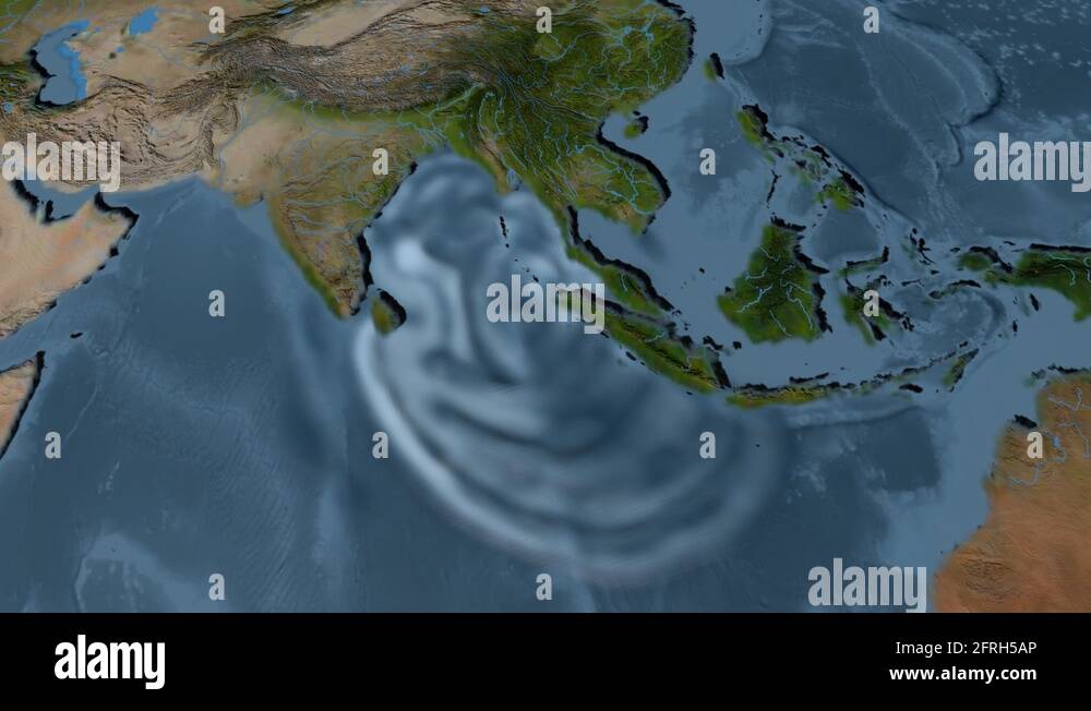 Tsunami live footage india