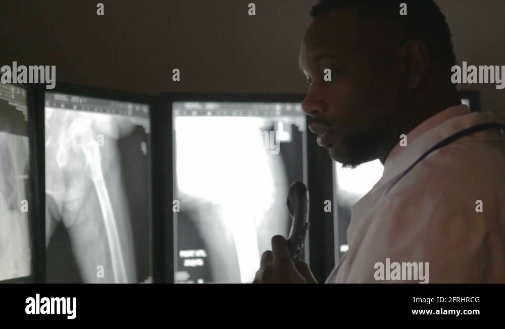 Radiologist Reading Xrays In Hospital Stock Video Footage Alamy