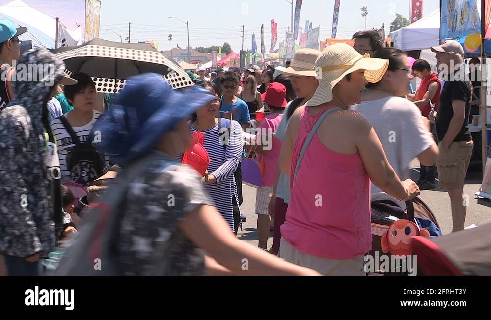 Markham taste of Asia Asian street food festival Stock Video Footage