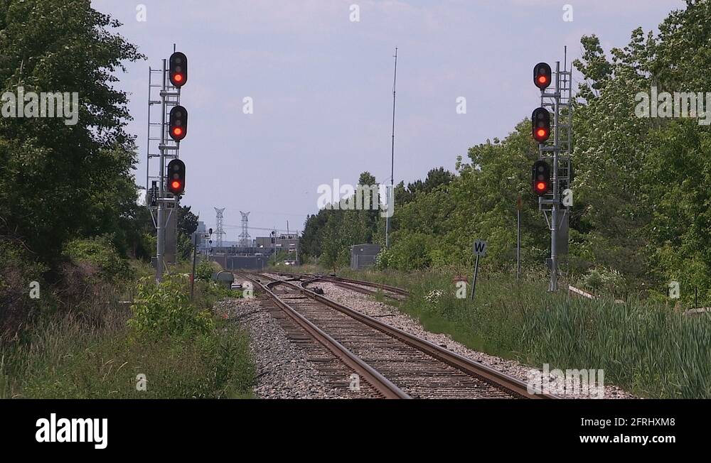 Severe heat causes railway tracks to warp Stock Video Footage Alamy