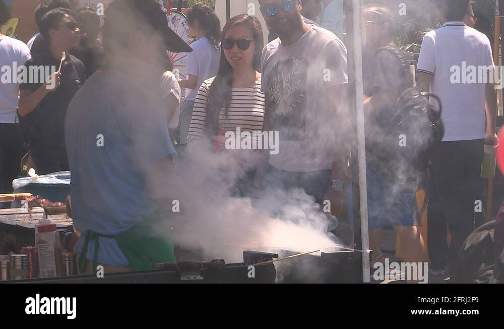 Markham taste of Asia Asian street food festival Stock Video Footage