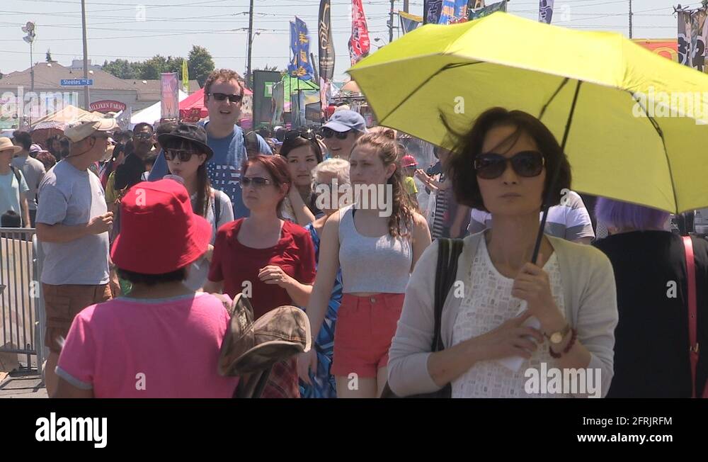 Markham taste of Asia Asian street food festival Stock Video Footage