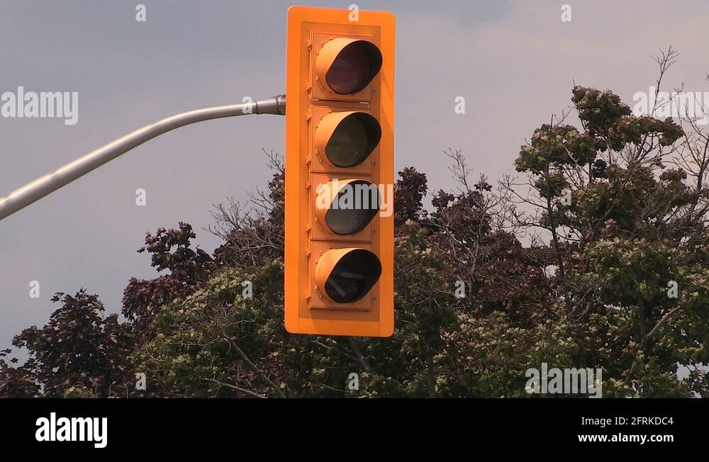 Traffic lights and power outage at city of Toronto intersection