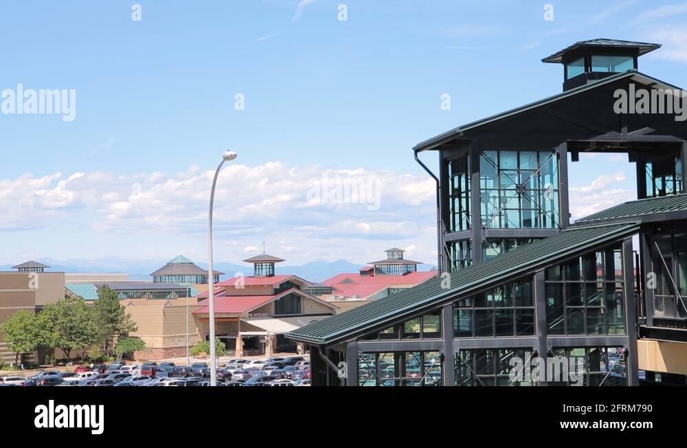 View of Park Meadows Mall from the County Line light rail station Stock