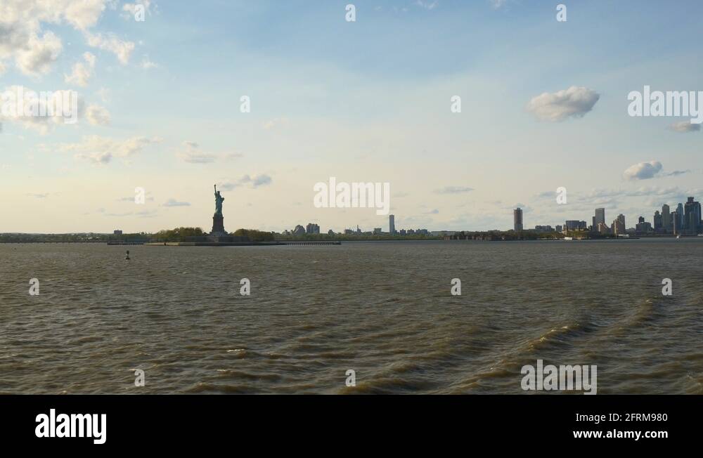 Panorama new york statue liberty Stock Videos & Footage HD and 4K