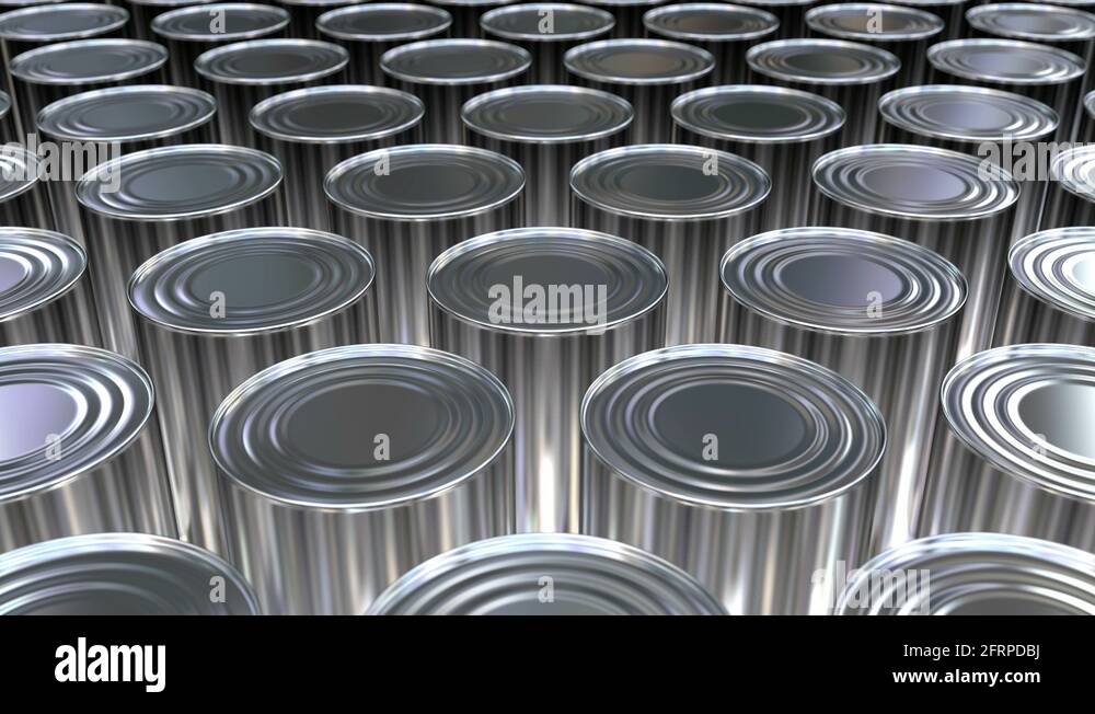 Canned food mass production 3D seamless loop animation Stock Video Footage Alamy