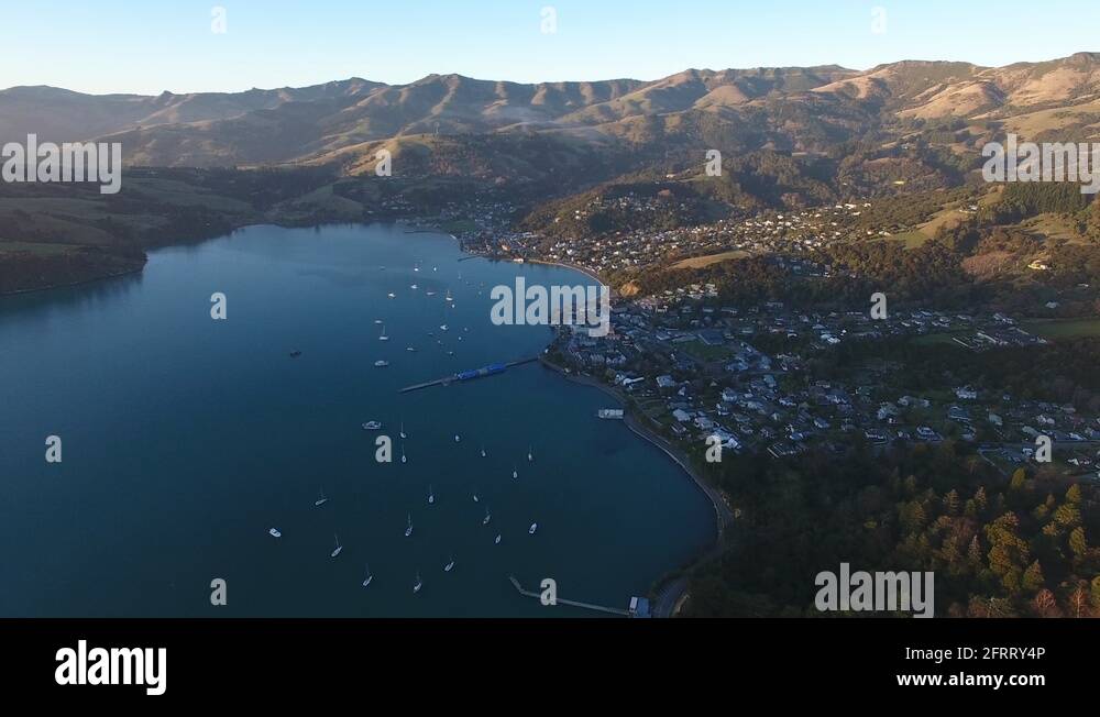 Akaroa banks peninsula Stock Videos & Footage HD and 4K Video Clips