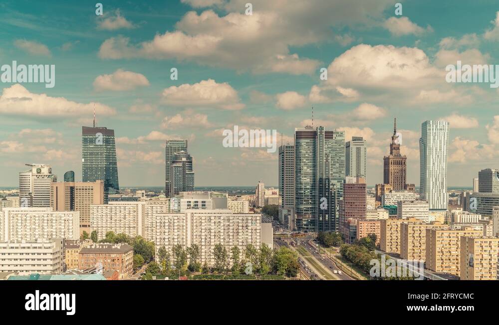 Warsaw downtown skyline Stock Videos & Footage - HD and 4K Video Clips ...
