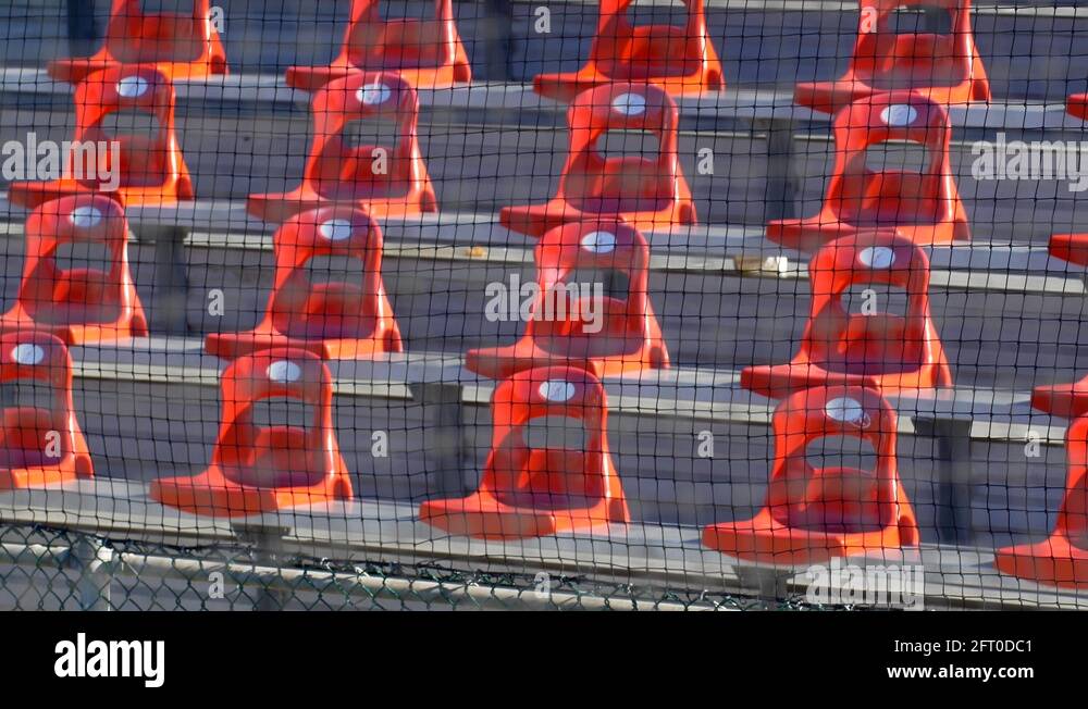 Bleachers seats at a baseball stadium game Stock Video Footage Alamy