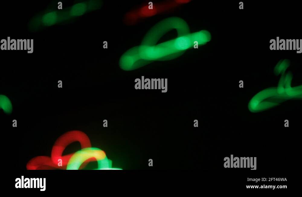 WS Flashing Colored Lights in / Singapore Stock Video Footage