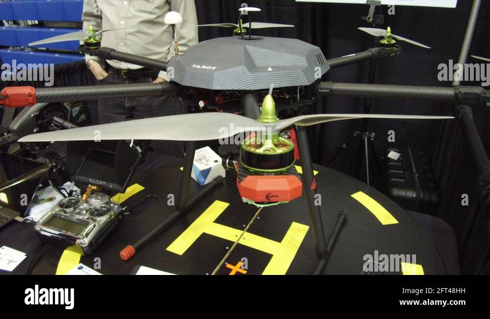 Drones with camera and flashing lights Stock Video Footage Alamy