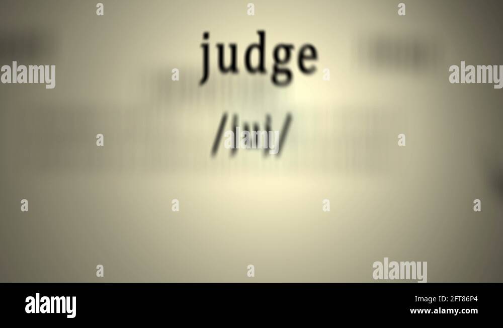 Definition Judge Stock Video Footage Alamy