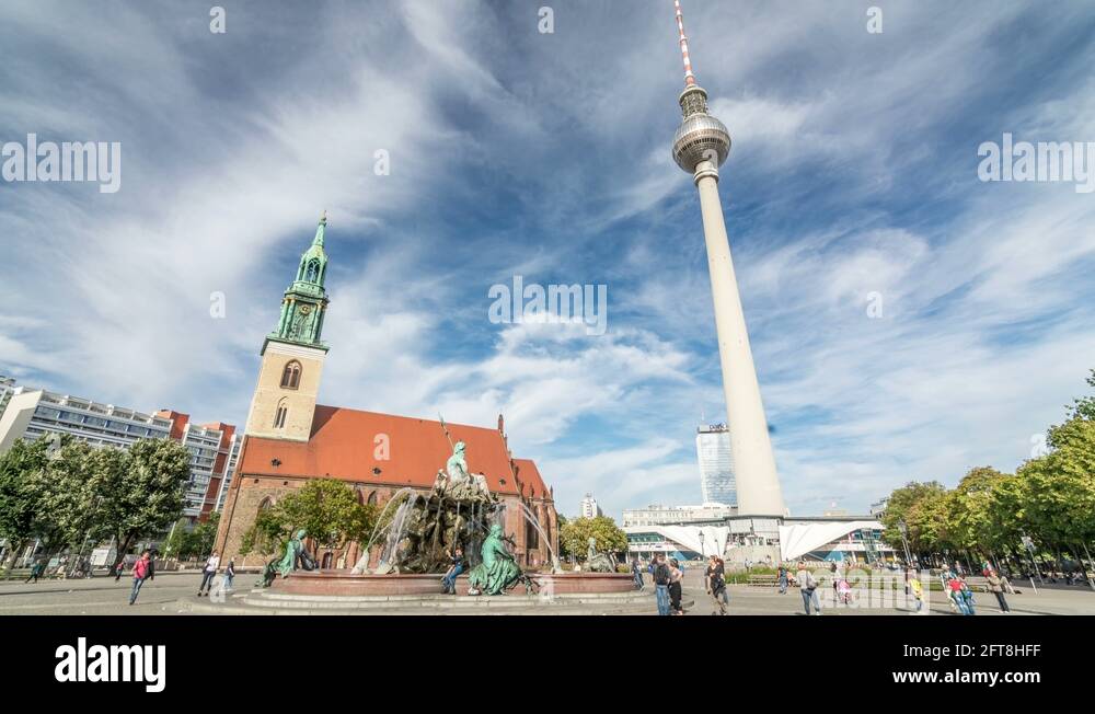Neptune Fountain Fernsehturm Berlin Television Stock Videos Footage neptune-fountain-fernsehturm-berlin-television-stock-videos-footage