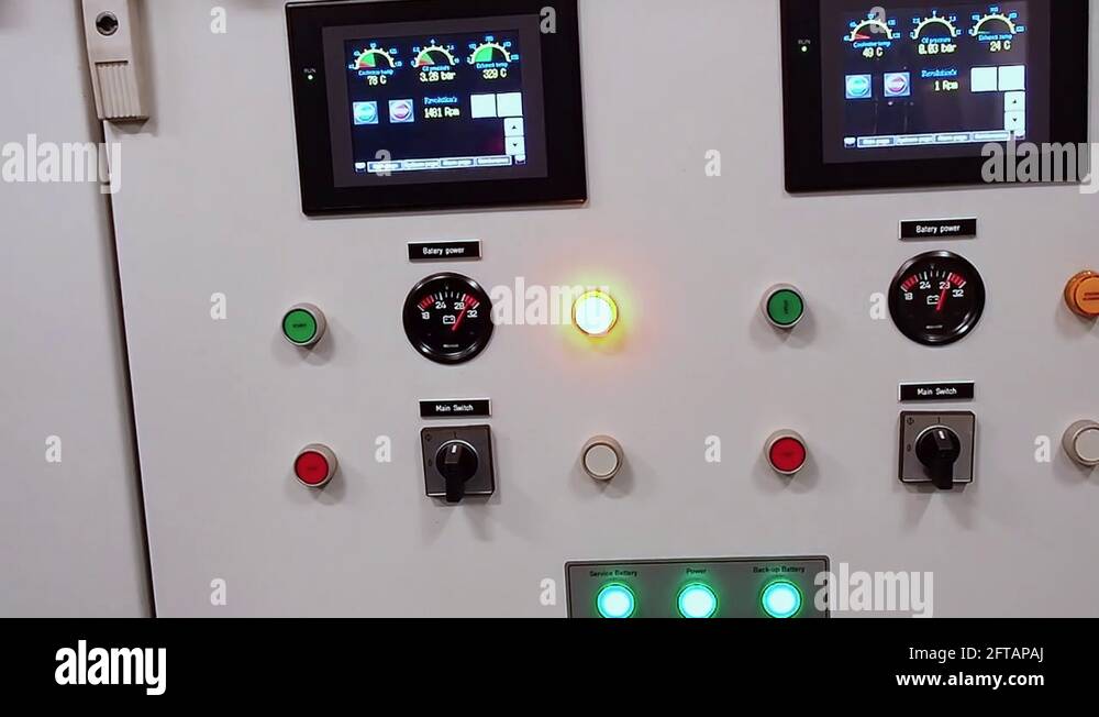 Control devices for ship systems Stock Video Footage Alamy