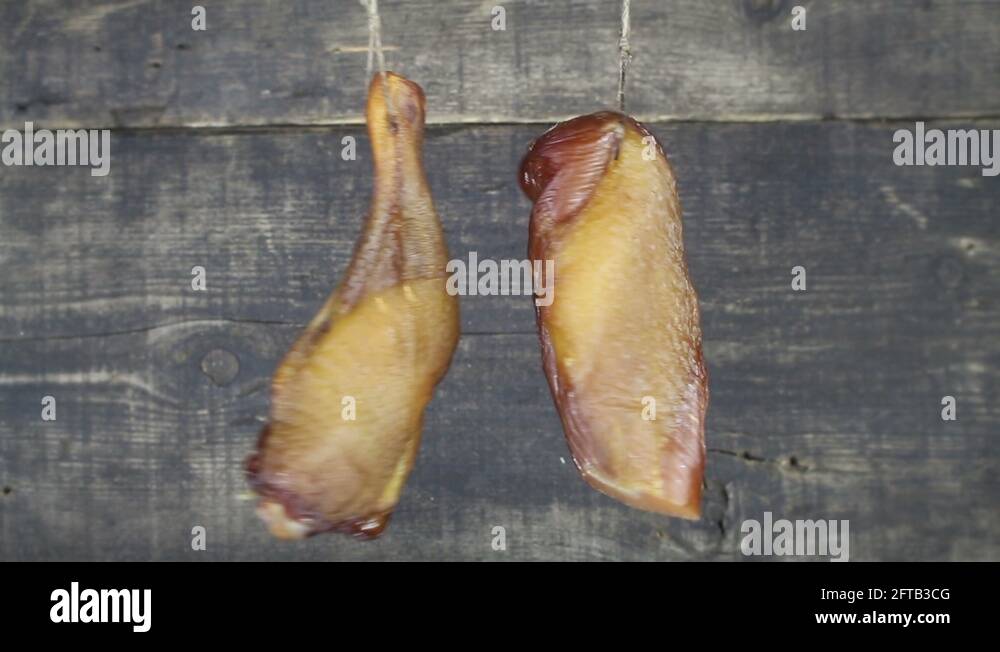 Chicken meat hanging on rope Stock Videos & Footage HD and 4K Video