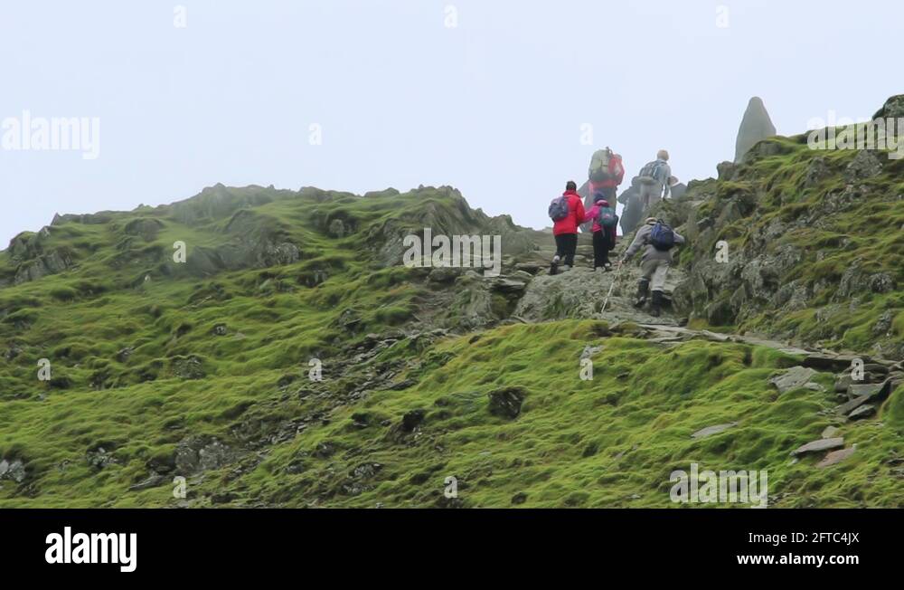 Crib goch snowdon scrambling Stock Videos & Footage HD and 4K Video