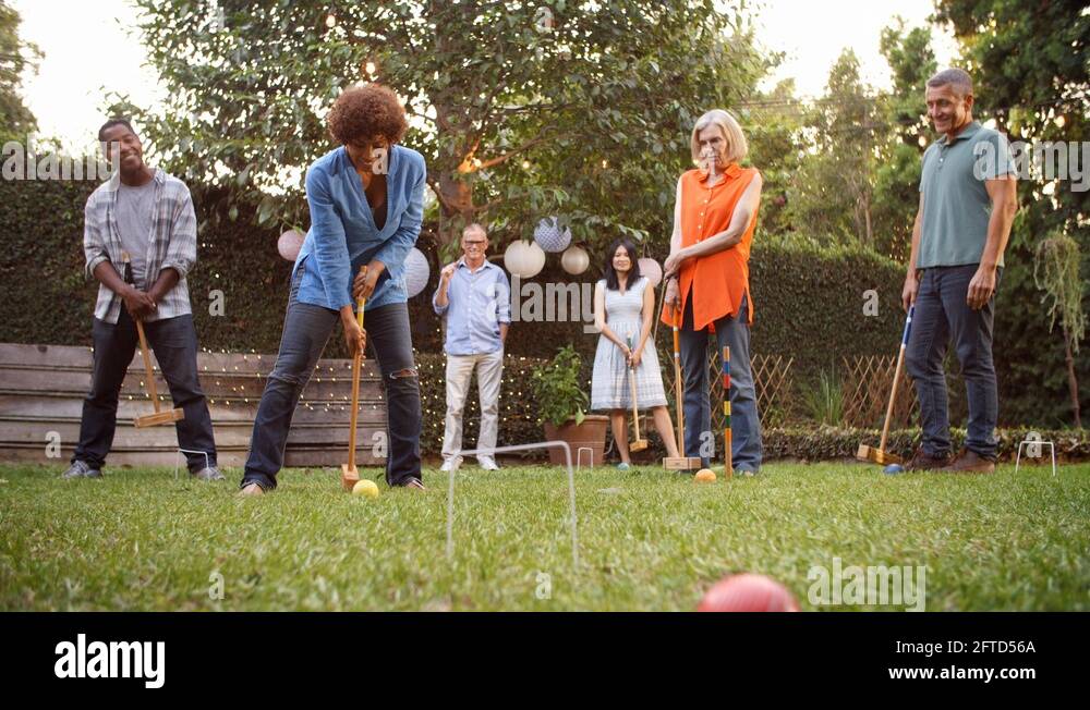 Group playing croquet Stock Videos & Footage HD and 4K Video Clips