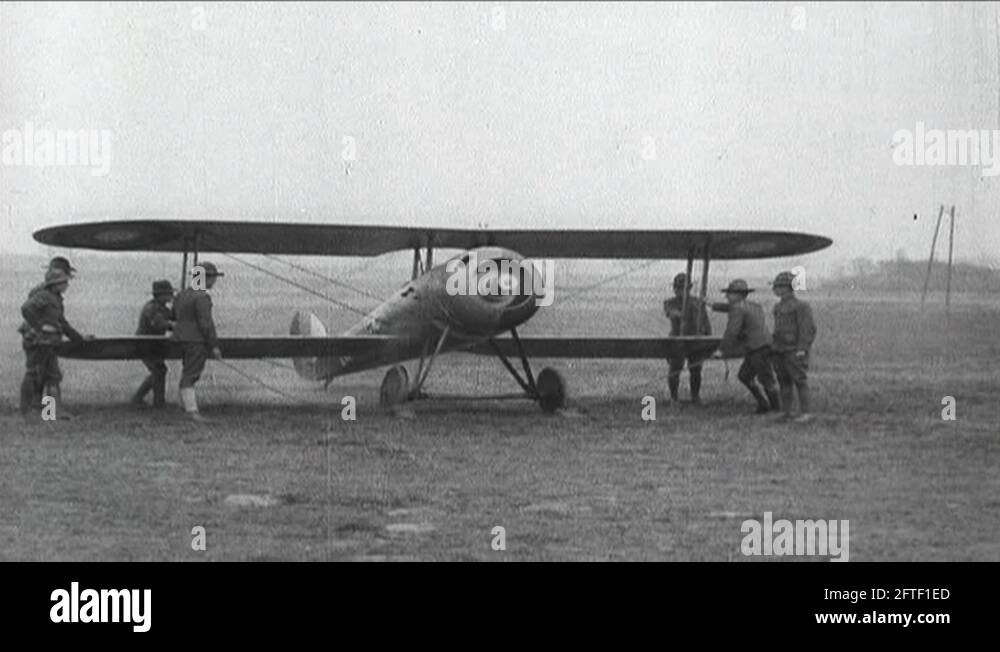 94th Aero Squadron Spad Aircraft Taxi Stock Video Footage - Alamy