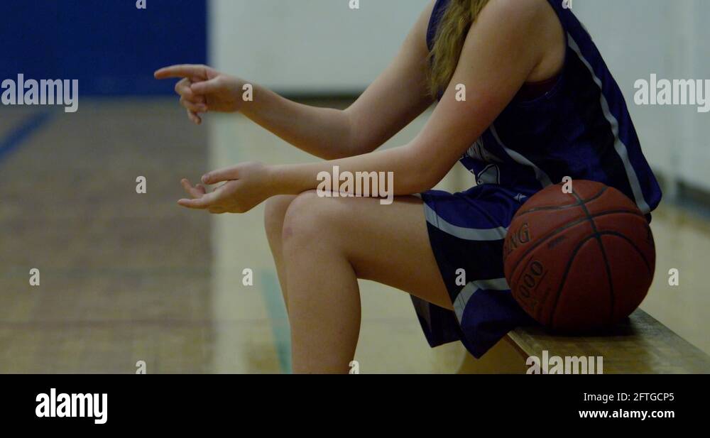 womens basketball player cheering from bench 4k Stock Video Footage Alamy