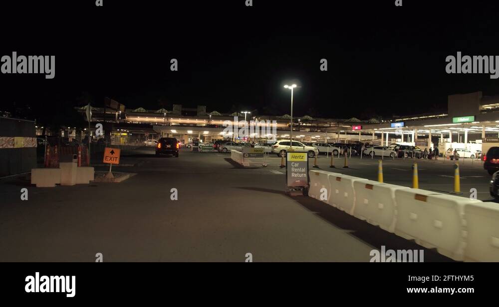 Hertz car rental return Honolulu International Airport Stock Video Footage Alamy