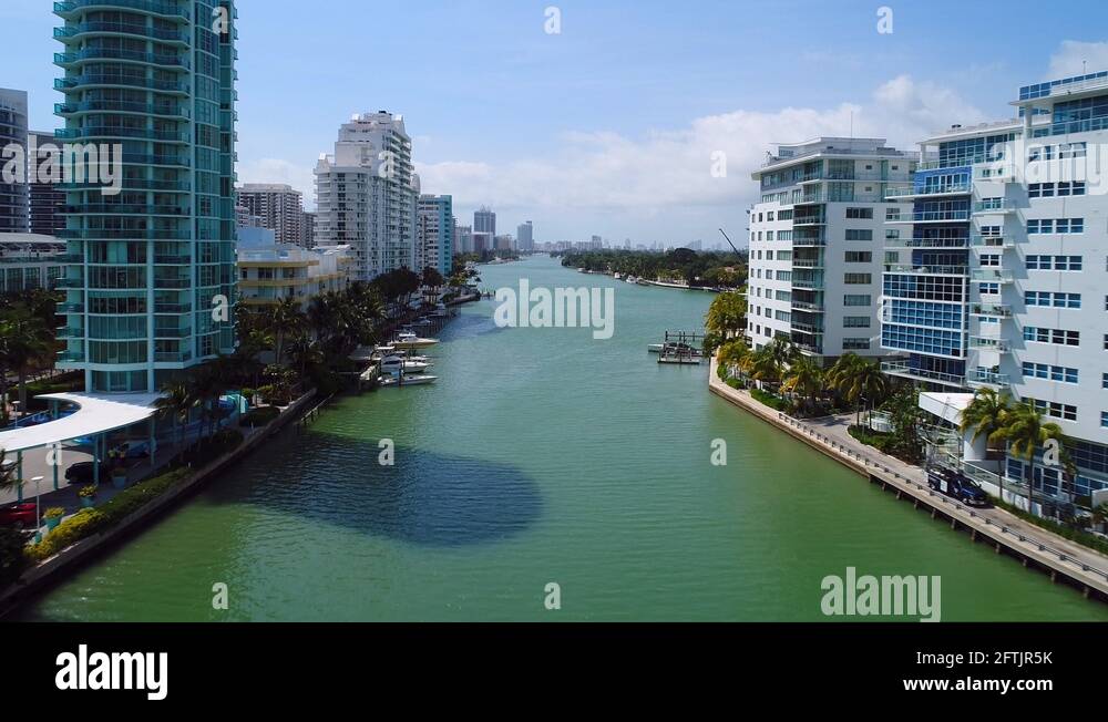 Indian creek island florida aerial Stock Videos & Footage HD and 4K