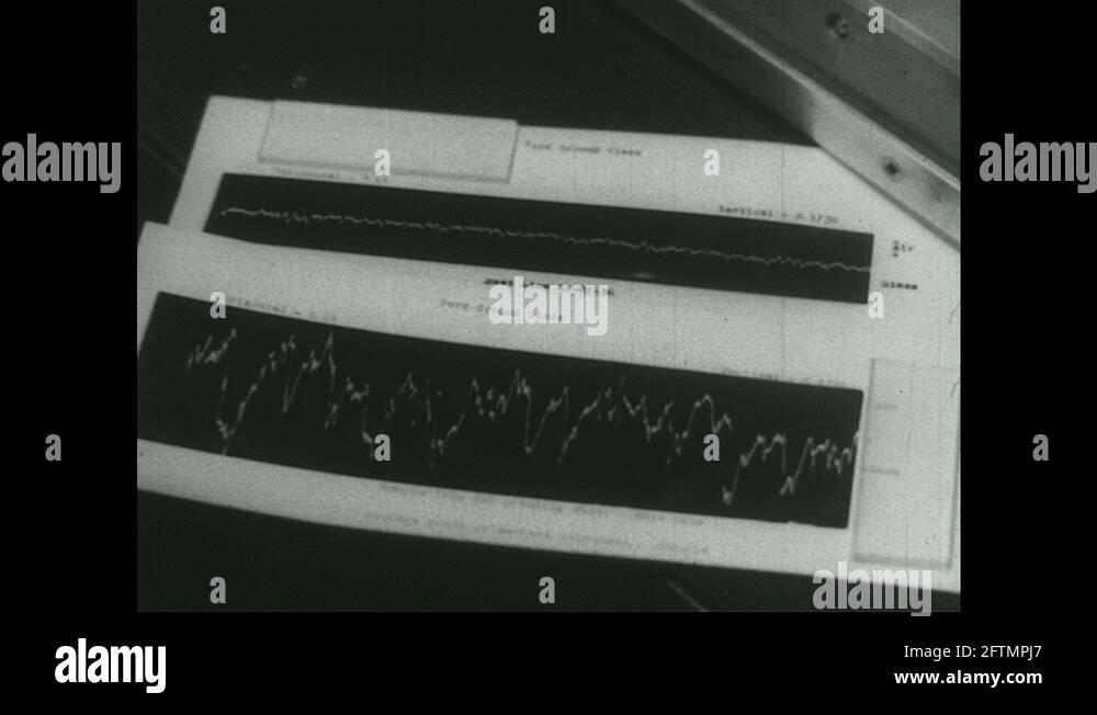 A graph is printed from a smoothness testing machine showing the