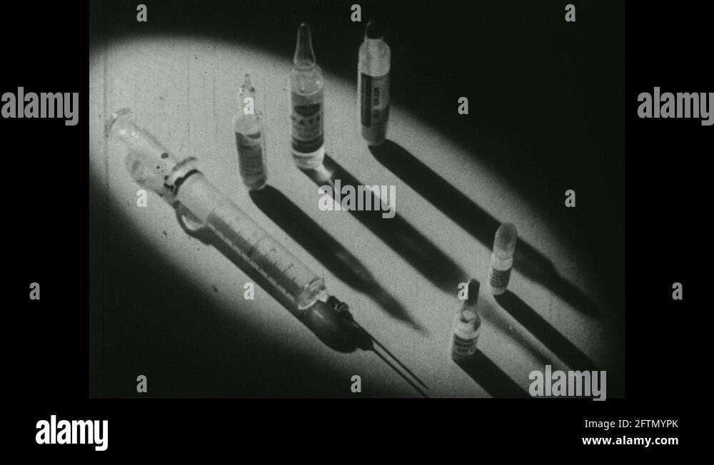 1930s Drugs used in the treatment of syphilis Stock Video Footage Alamy