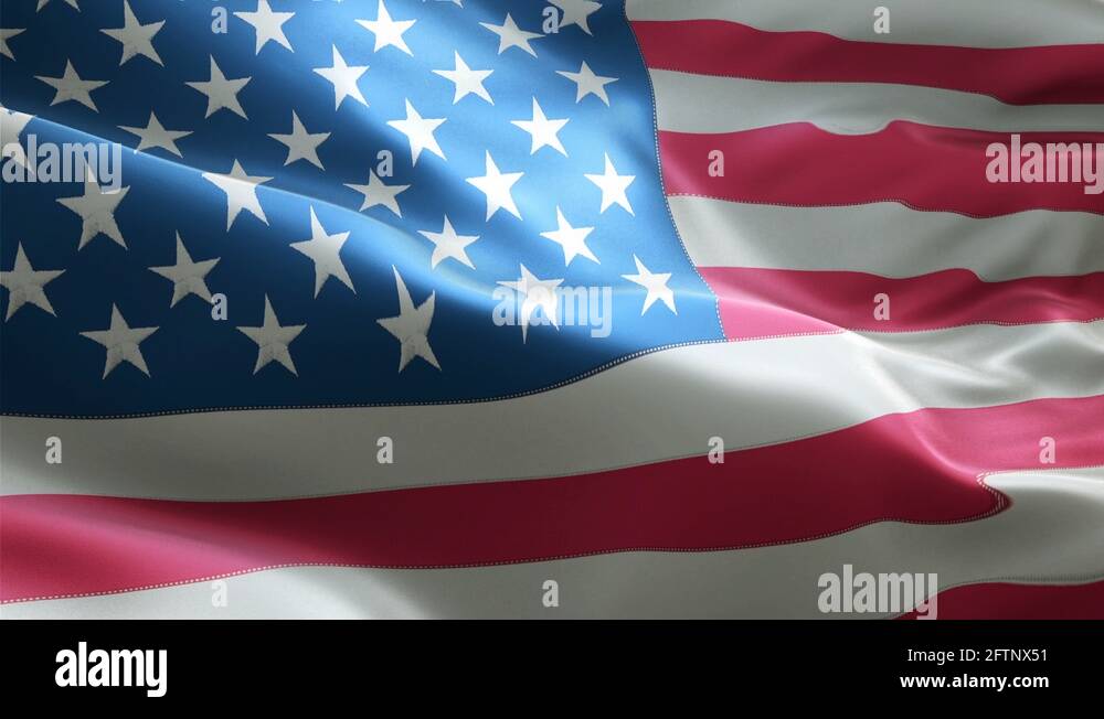 Usa Flag Waving In The Wind Background Animation Seamless Looping Stock Usa Flag Waving In The Wind Background Animation Seamless Looping Stock